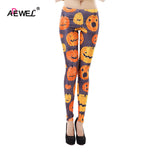 Pumpkin Skeleton ghost Printed Leggings