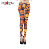 Pumpkin Skeleton ghost Printed Leggings