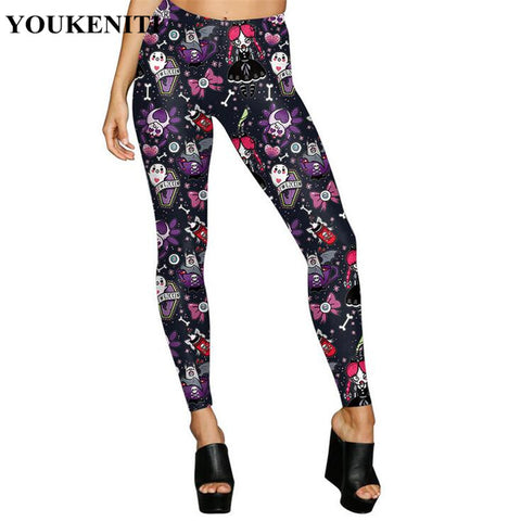 Halloween Joker Printed Women Leggings