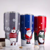 30 oz Christmas Themed Stainless Steel Mugs.