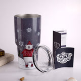 30 oz Christmas Themed Stainless Steel Mugs.