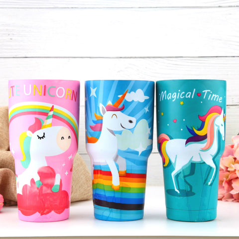 Unicorn 30 oz Stainless Steel Tumbler