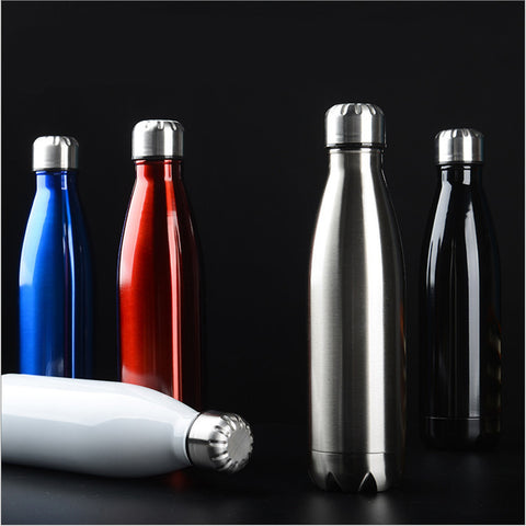 Portable Double Walled Insulated Water Bottle Stainless Steel Vacuum Thermos