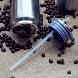 Thermos coffee cup stainless steel tumbler with lid and straw Can