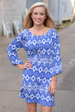 Beach printing  slash collar  Regular sleeve  vestidos